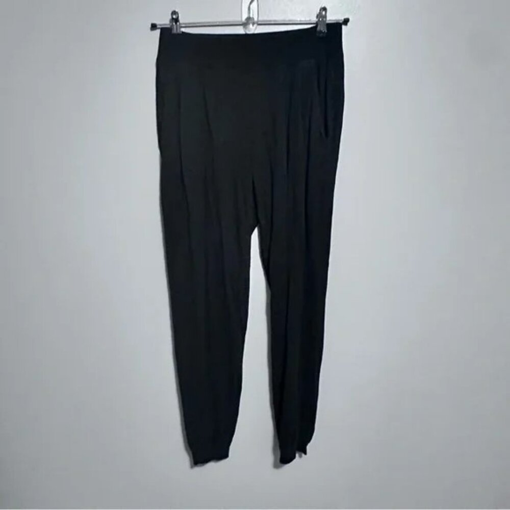 Eileen Fisher Black Lounge Pants - Hemp/Organic Cotton - Large